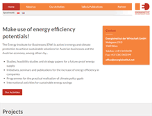 Tablet Screenshot of energieinstitut.net
